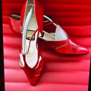 Red Elegant Heels with Classic Design